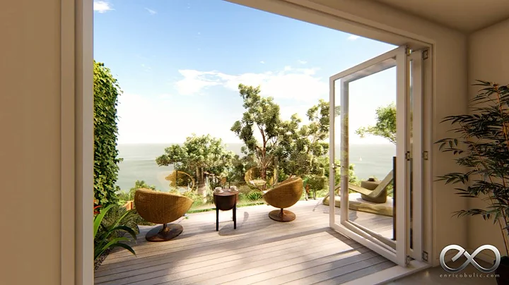 Animated Bi-Fold Doors : Louvered x 3 + Swing x 1