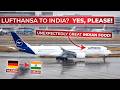 Lufthansa's secret Airbus A350-900 Configuration!  | ECONOMY Munich to Delhi and GREAT Indian Food!?