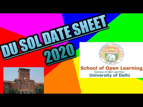 DU SOL DATE SHEET/ALL/COURSE/2020