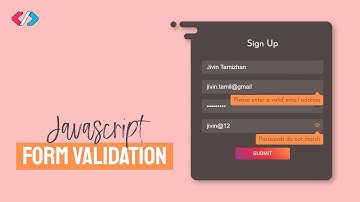 Modern Interactive Sign-up page with #JavaScript Form Validation