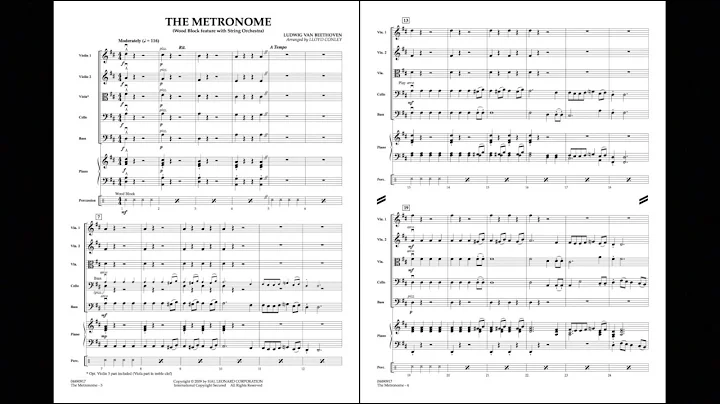 The Metronome by Ludwig van Beethoven/arr. Lloyd C...