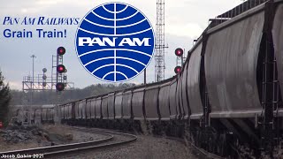 Action on Pan Am Railway's West End | Chasing the "Earthworm" Grain Train!