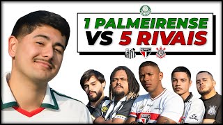 1 PALMEIRENSE VS 5 RIVAIS! QUAL O MAIOR TIME!? ft. Kaike Nagai