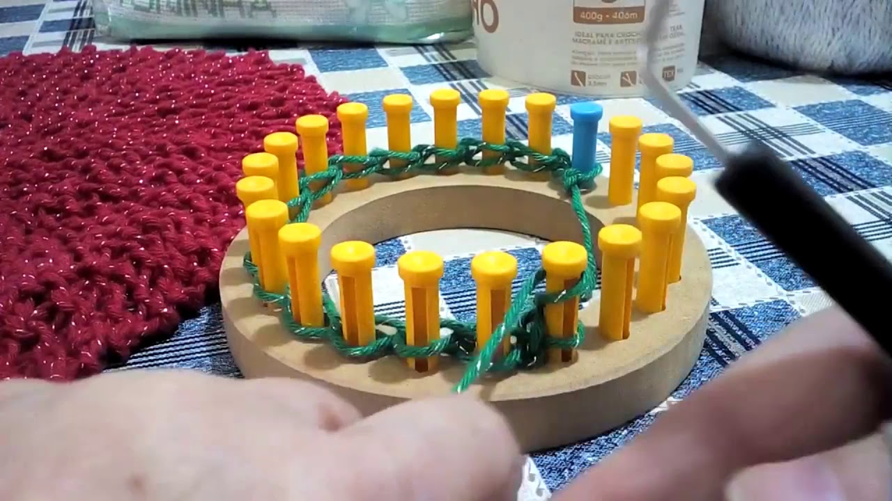 Sousplat no tear circular - Parceria Tear Brasil