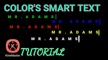 How To Make Colors Smart Text KineMaster?(Tutorial)
