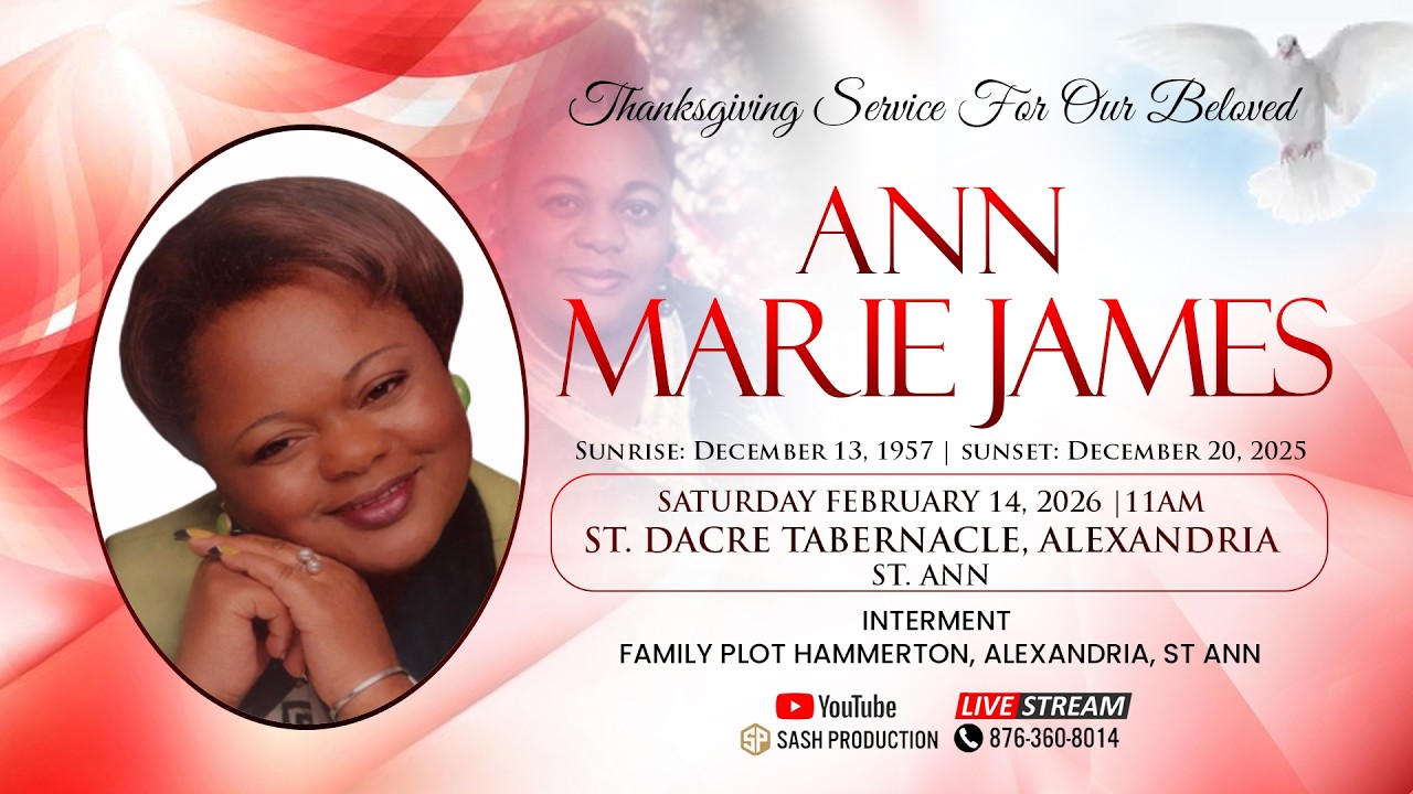 Celebration Of Life || For Our Beloved || Ann Marie James