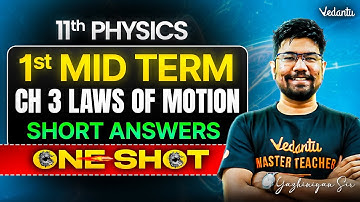 11th Physics | Chapter 3 Laws of Motion - Short Answers | 1st Mid term | Yazhiniyan Sir