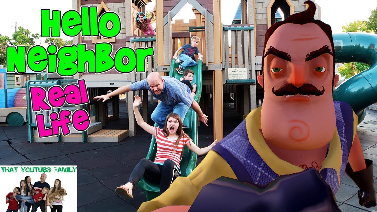 Hello Neighbor in real Life. Hello Family. Hey Adventures. Family family tv привет сосед