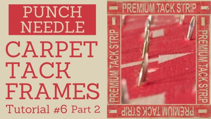 How to make a Punch Needle Frame using an artist canvas 