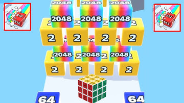 Jelly Run 2048 |  jelly run 2048 ball 3d video games Trailers Android, iOS New Update All Levels #3