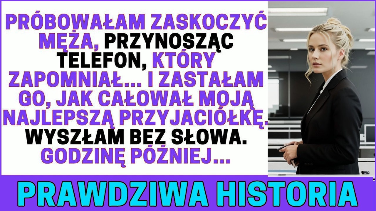 Wszedł do biura, przytulił ją i pocałował. Nie miał pojęcia, że stoję w drzwiach. Był zwykły środowy poranek, zamknęłam księgarnię wcześniej, żeby zanieść mu telefon, który zostawił przy kasie....