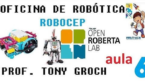 #seguidor2sensores #openroberta Seguidor de linha com dois sensores no OPEN ROBERTA - método de cor
