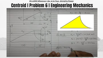 How to find Centroid of Composite Areas | Centroid | Centre of Gravity | Mechanics | Problem 6 | 9.7