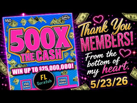 Thank you Members! We got the 500X The Cash for 5/23/26!