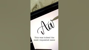 Calligraphy Names #shorts | digital lettering | procreate | how to letter | how to do calligraphy
