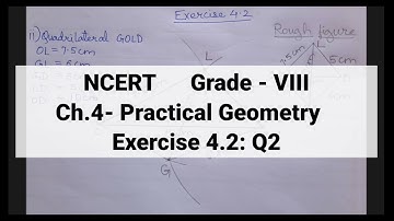 Exercise 4.2: Q2 | Ch. 4- Practical Geometry | Grade 8 | NCERT Maths