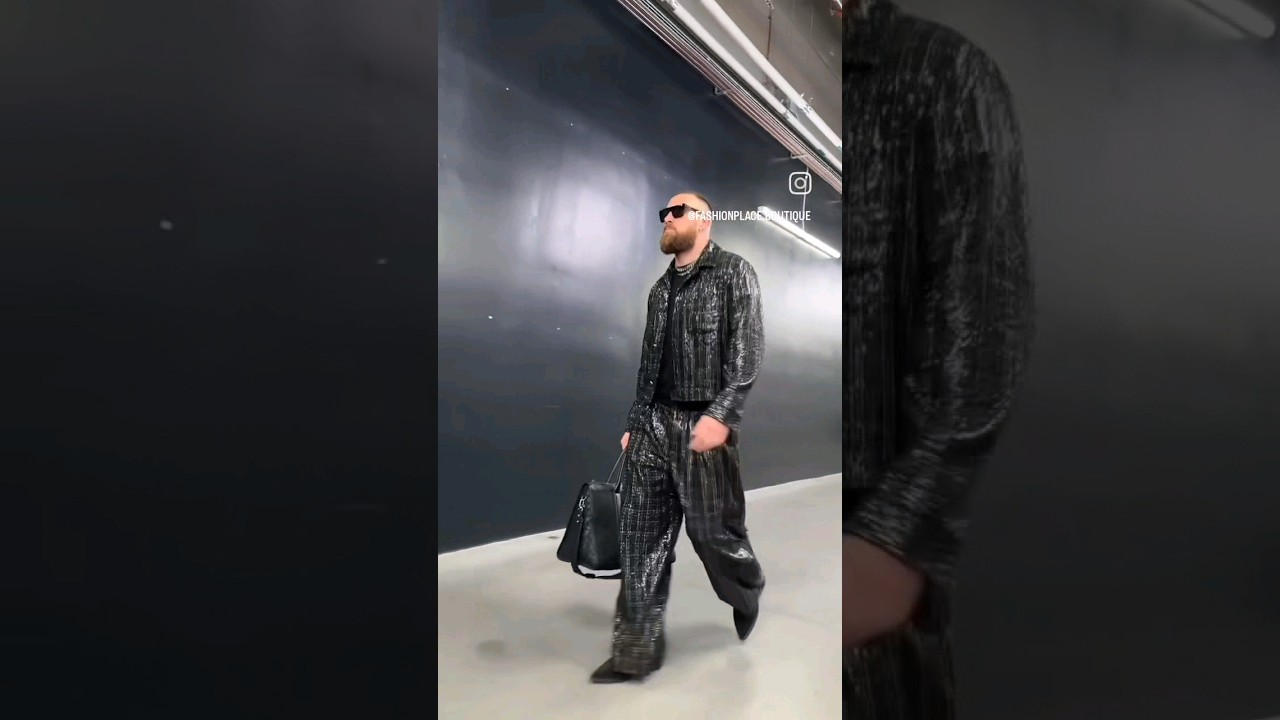 STARS OUTFIT pt.20 Travis Kelce outfit at Superbowl 58 2024. 