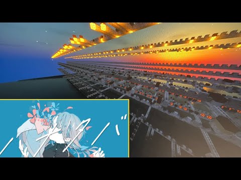 マイクラで演奏してみた！曲:ハナタバ/MIMI#ハナタバ #minecraft  #notebook 