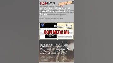 Fact Check: NASA Video Does NOT Show UFO At International Space Station