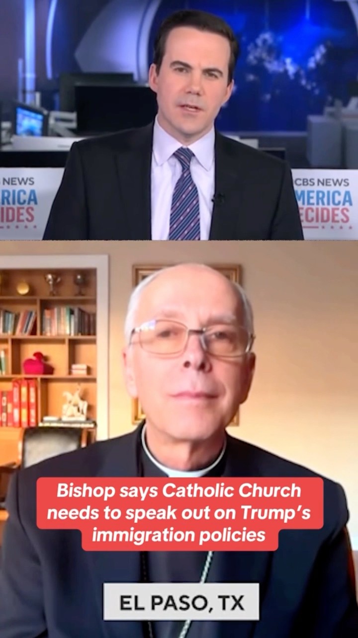 Bishop discusses Catholic Church's stance on Trump immigration policies #shorts