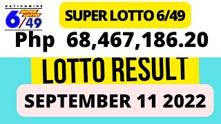 9PM| PCSO LOTTO DRAW RESULTS TODAY| SEPTEMBER 11 2022 screenshot 5