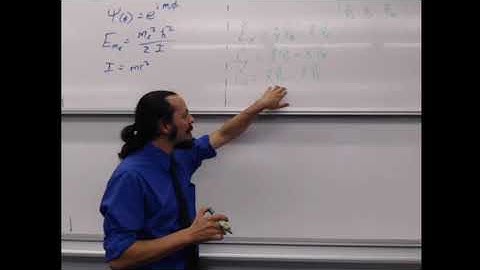 Chem 353 lecture 8 Particle on a sphere and Spherical Harmonics