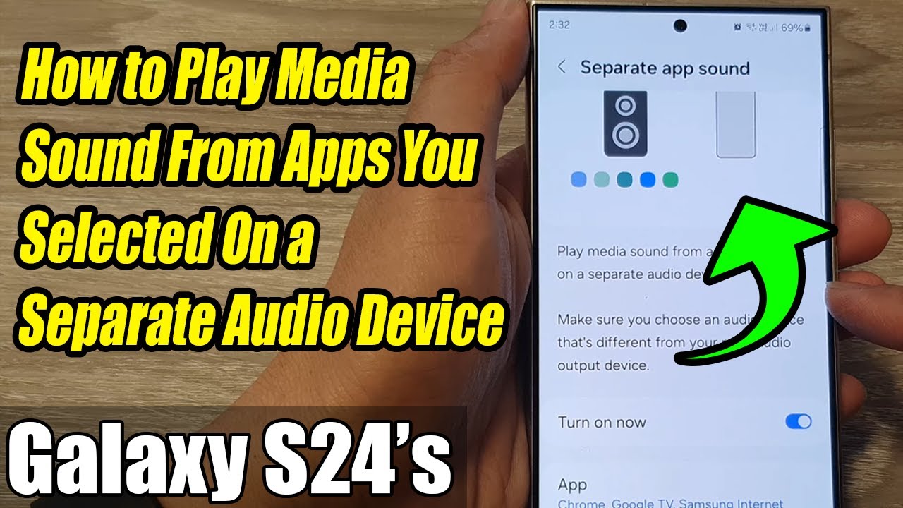 Galaxy S24/S24+/Ultra: How to Play Media Sound From Apps You Selected ...