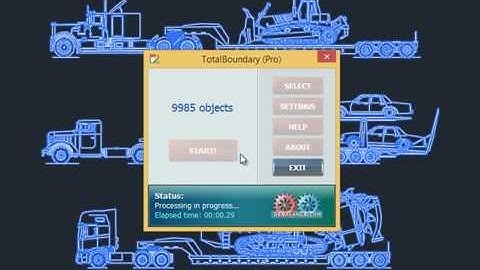 Creating a contour of a group of selected objects in AutoCAD using TotalBoundary (Pro)