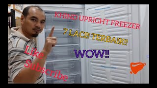 Khind Upright Freezer UF225 unboxing 7 compartment