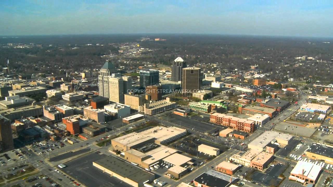 GRBO 1024P 3M, aerial stock footage, StreamWerx, Greensboro Greensboro, Nor...