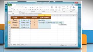 How to Add Dates in Microsoft® Excel 2010 on a Windows® 8.1 PC