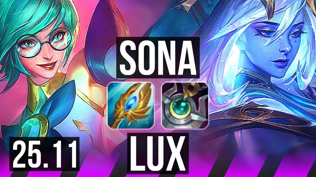 SONA & Caitlyn vs LUX & Jhin (SUP) | NA Grandmaster | 25.11