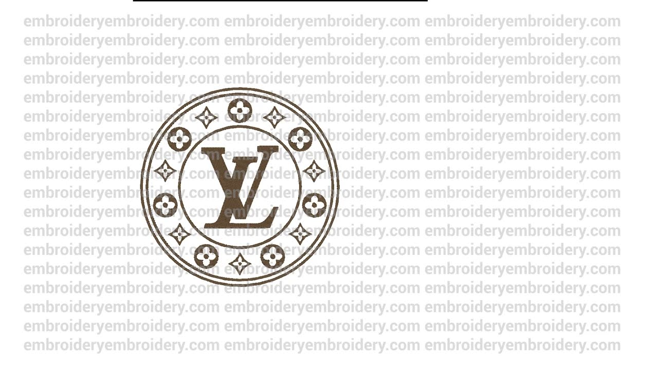 Louis Vuitton Made heart logo machine embroidery design files