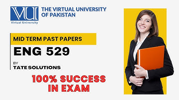 ENG529 Mid Term Past Paper | Important and Repeated MCQs and Questions | VU