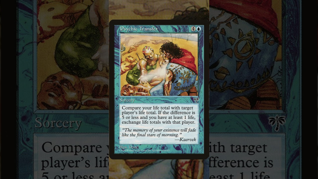 mtg cards that exchange life totals Turn your opponents total to 1 with a single tap of Tree of Perdition!? #MTGLorwyn #Gifted Exchange life (Commander / EDH