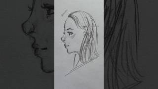 How to Draw Side Face / Step by Step #shorst #sketch