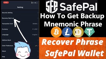How To Get Backup Mnemonic Phrase Seed PhraseRecovery Backup of Safepal Wallet