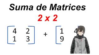 Suma de Matrices 2 x 2 como hacerlas
