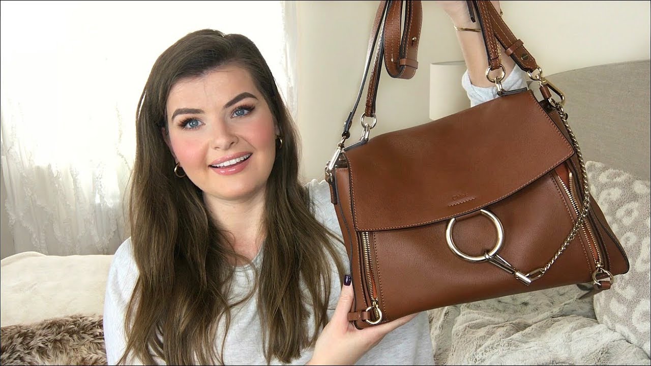 Chloe Faye Day Bag Leather Medium Brown