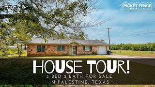 3 Bedroom Ranch House Tour - For Sale in Palestine TX