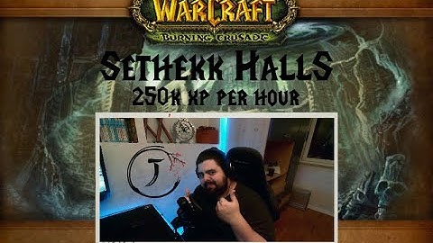 TBC Sethekk Halls 250k xp per hour 66/68 - GIGA SPELL CLEAVE Dungeon Grind.