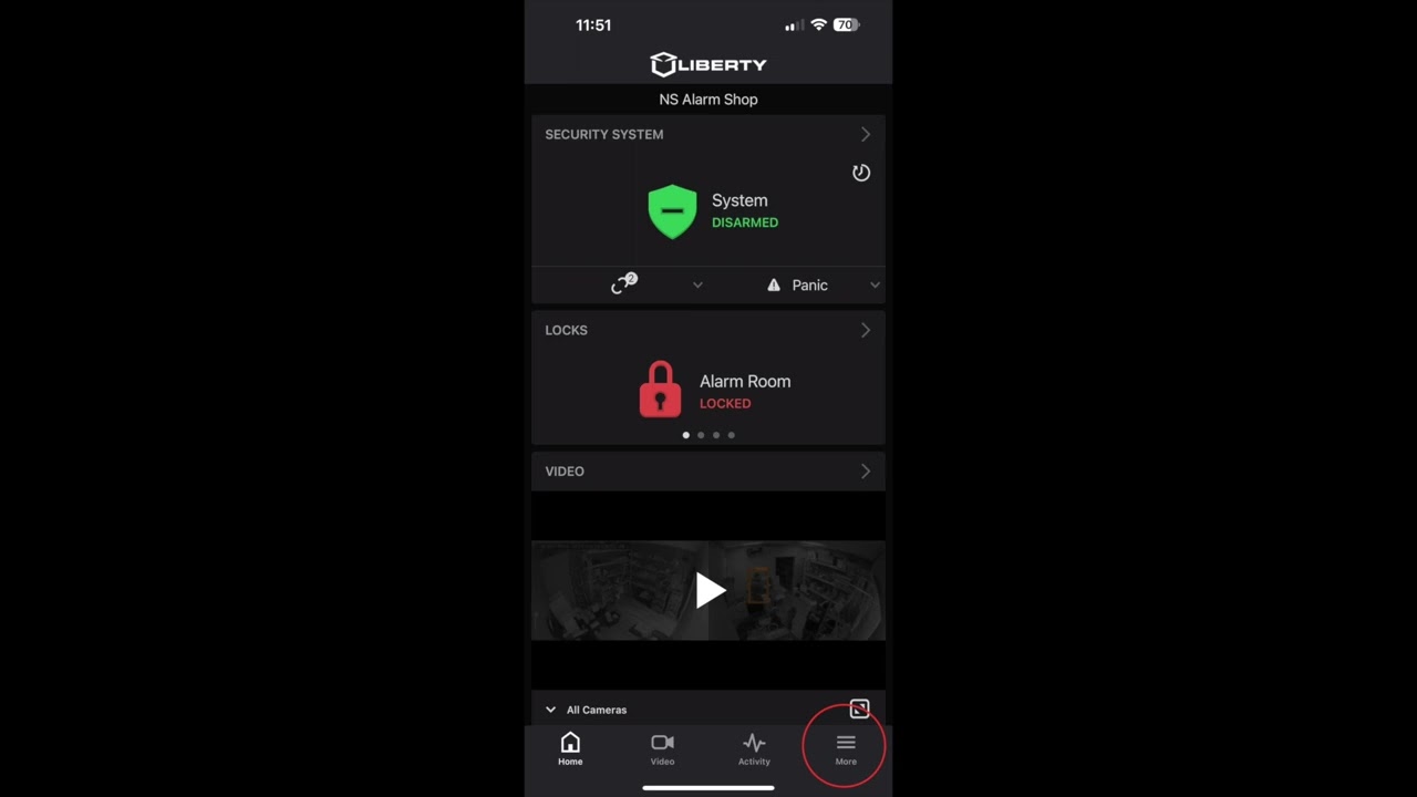 How to Link Systems on Liberty Live (Alarm.com) Via Mobile App
