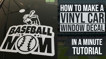 Making a Vinyl Decal Sticker For a Car Window Tutorial