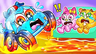 The Floor Is Lava Song 🌋| Funny Kids Songs🚑🚌🚗🚓 And Nursery Rhymes by Baby Cars