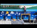 Aquarium mural timelapse