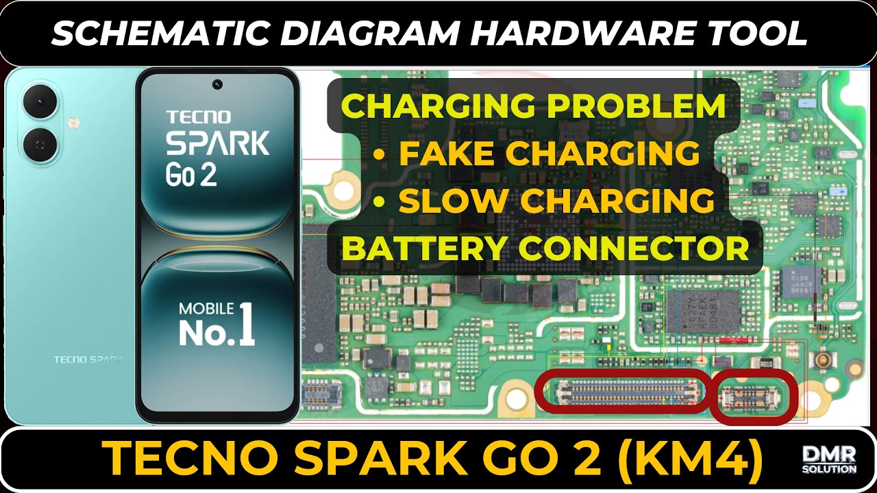 Tecno Spark Go 2 (KM4) Charging not working | battery connector ...