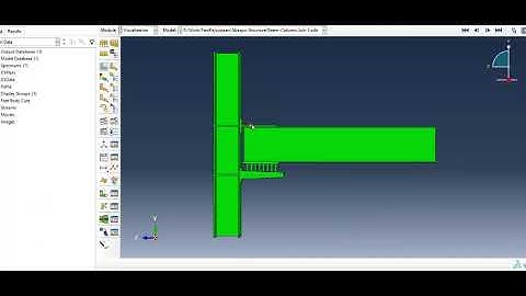 ABAQUS- Hysteresis behavior of beam-column connection using split -T and slit damper