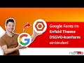 Google Fonts im Enfold Theme DSGVO-konform lokal einbinden! [WordPress Tutorial]