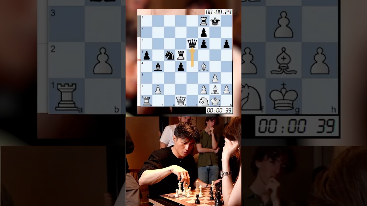 La fin de ma 1ère partie contre Dina Belenkaya !