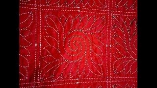 Hand embroidery new nakshi kantha design drawing tutorial,সহজেই নকশীকাঁথা নকশা আঁকা শিখুন,নকশিকাথা